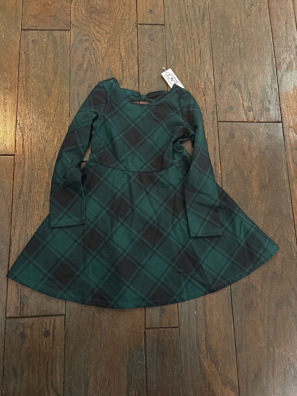 NWT Toddler Girl Tatran Green Plaid Dress 4T Holiday Party